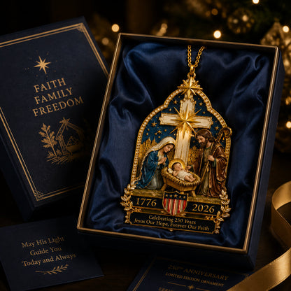 Nativity scene Christmas tree ornament