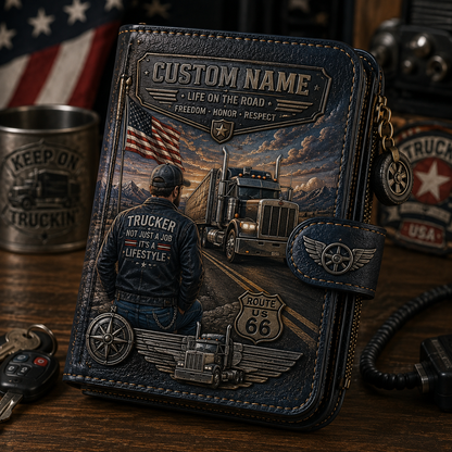 Custom Name Profession Wallet – Meaningful Gift For Nurses, Firefighters, Truckers & Space Lovers