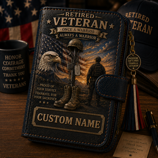 Personalized Retirement Wallet With Name – Custom Career Appreciation Gift