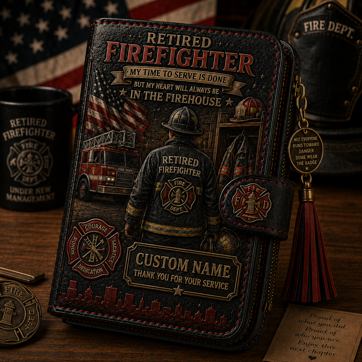 Personalized Retirement Wallet With Name – Custom Career Appreciation Gift