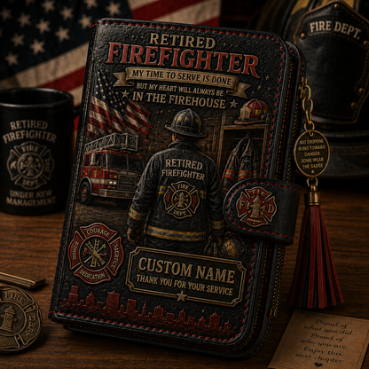 Personalized Retirement Wallet With Name – Custom Career Appreciation Gift