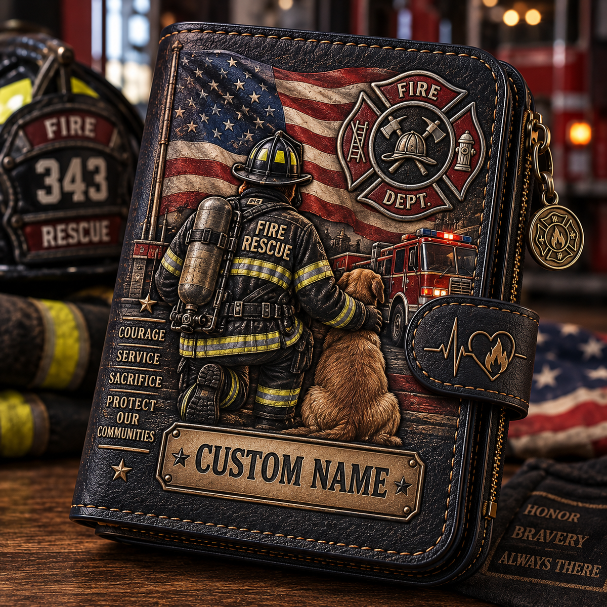 Custom Name Profession Wallet – Meaningful Gift For Nurses, Firefighters, Truckers & Space Lovers