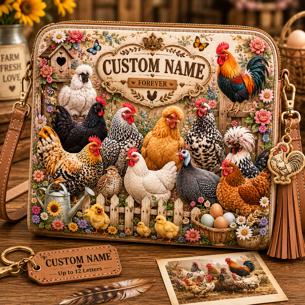 Personalized Animal Lover Crossbody Bag